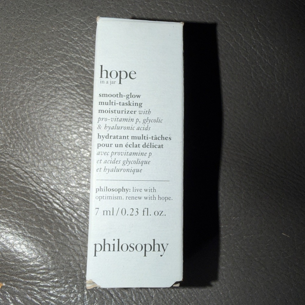 Philosophy Hope In A Jar Smooth Glow Multitasking Moisturizer .23oz 7mL Mini #8H - Picture 1 of 1